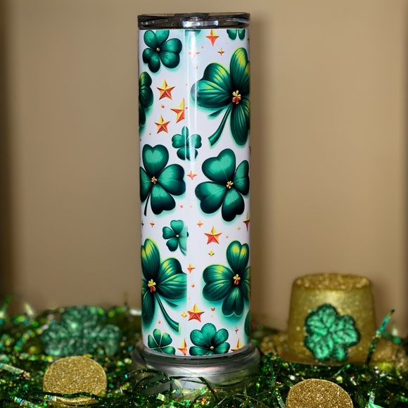 New Not Lucky Just Blessed 20 oz Insulated Tumbler - Picture 6 of 7